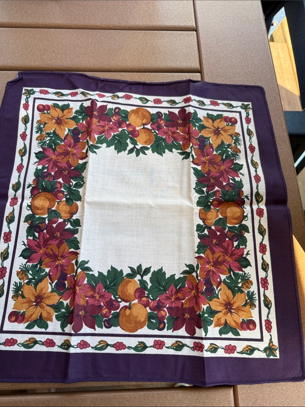 Vintage 90s Avon Tablecloth and Napkin Set